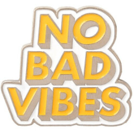 No Bad Vibes Lapel Pin