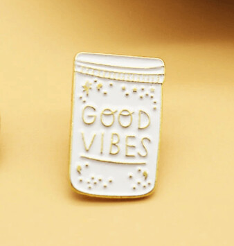 Jar of Good Vibes Lapel Pin
