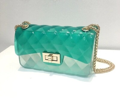 Jelly Purse (TEAL/CLEAR)
