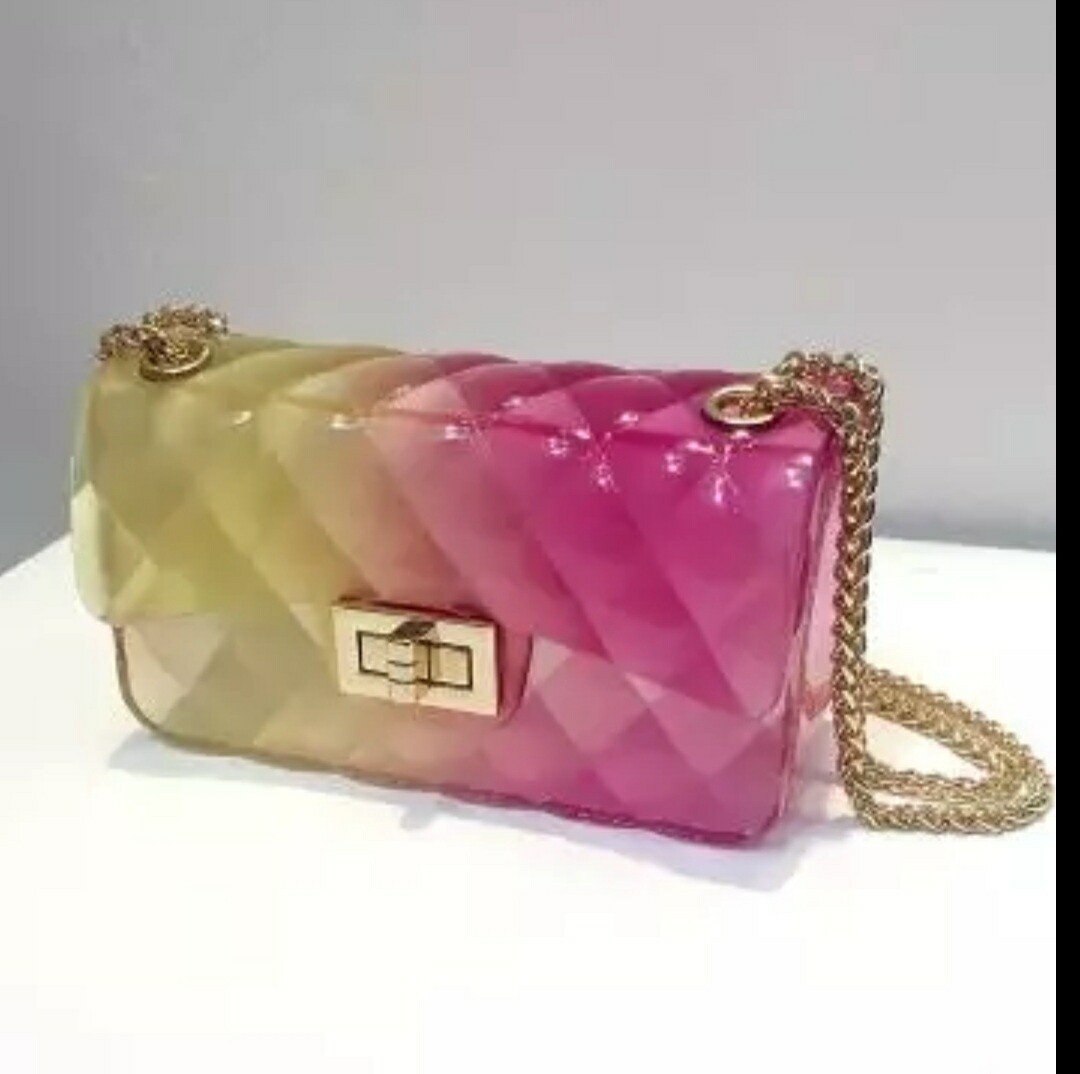 Ombre Jelly Purse (PINK/YELLOW)