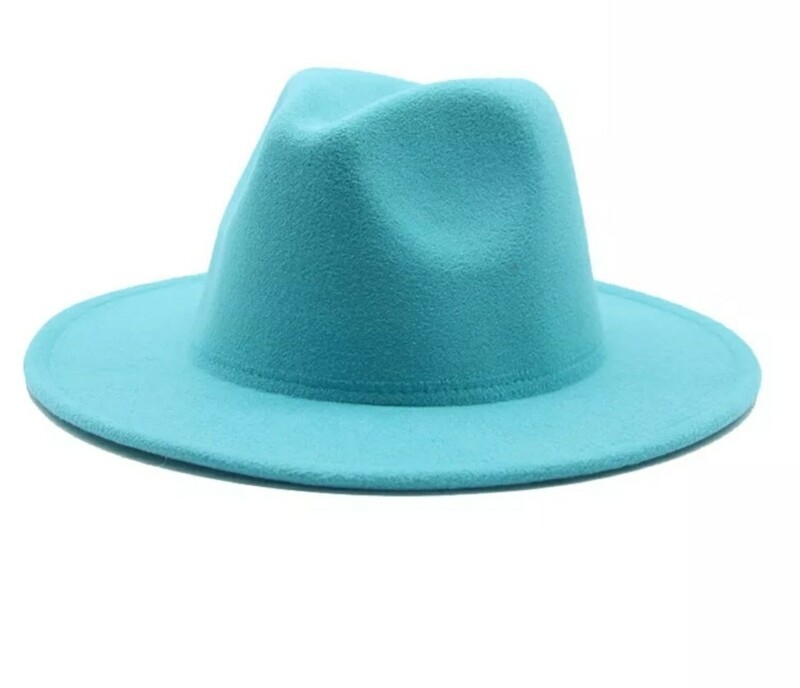 Turquoise Fedora Hat
