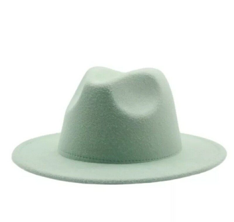 Mint Green Fedora Hat