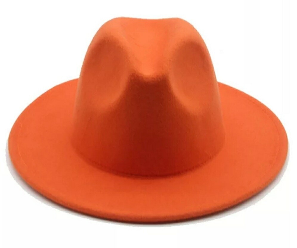 Orange Fedora Hat