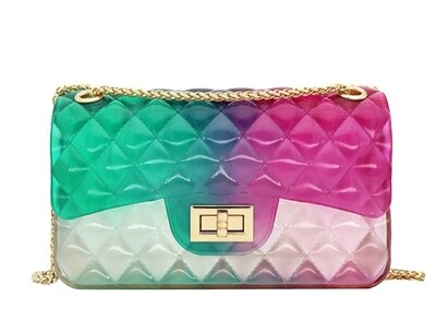 Ombre Jelly Purse (TEAL/PURPLE)