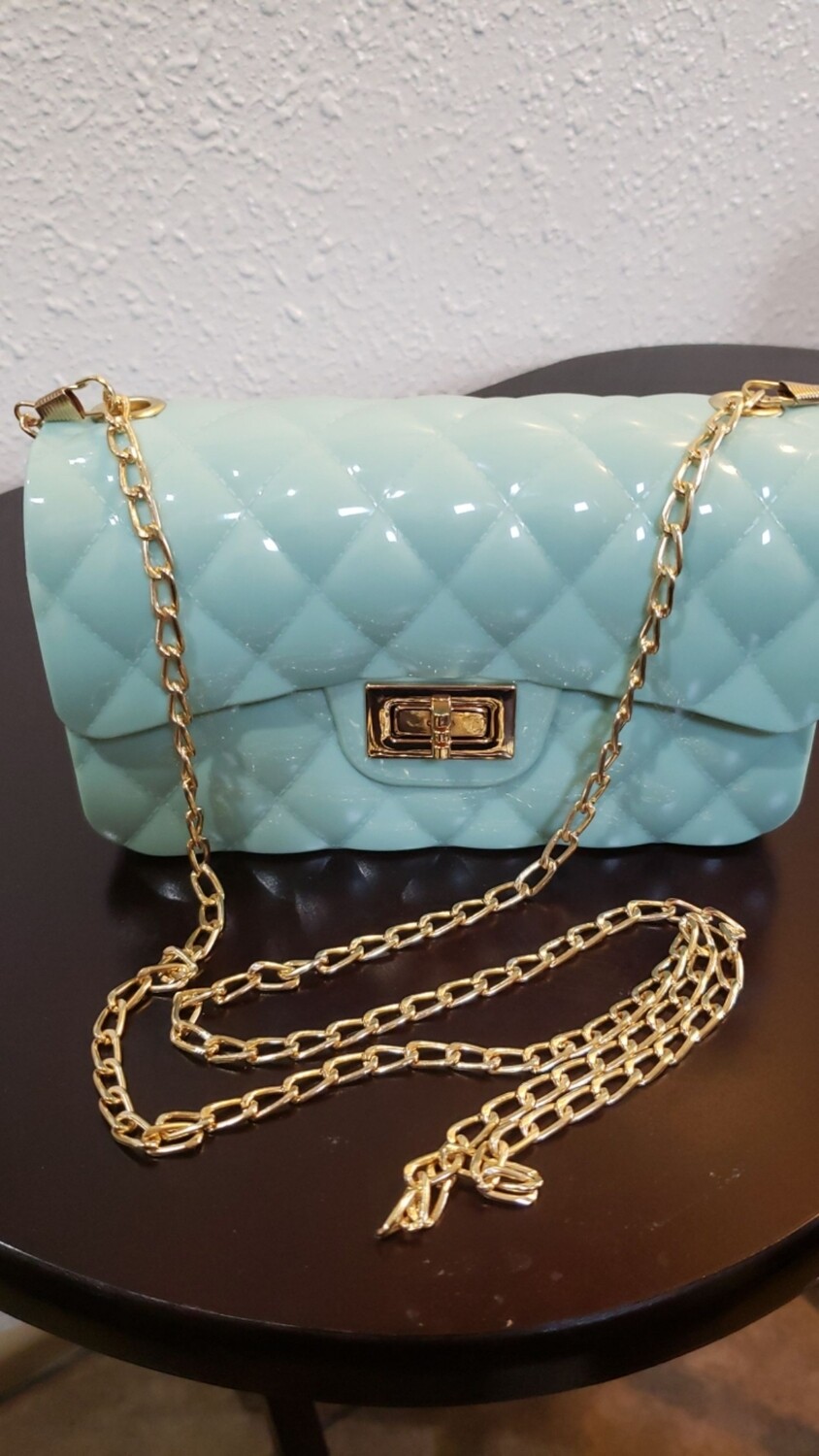Mini Mint Green Jelly Purse