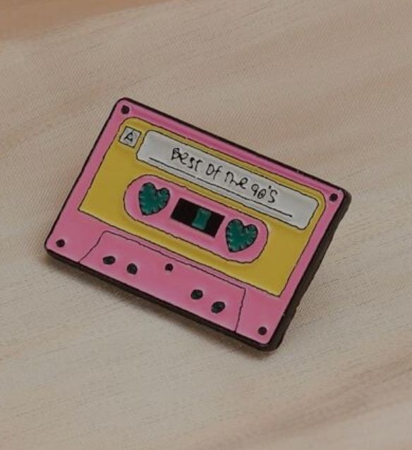 90's Cassette Tape Lapel Pin