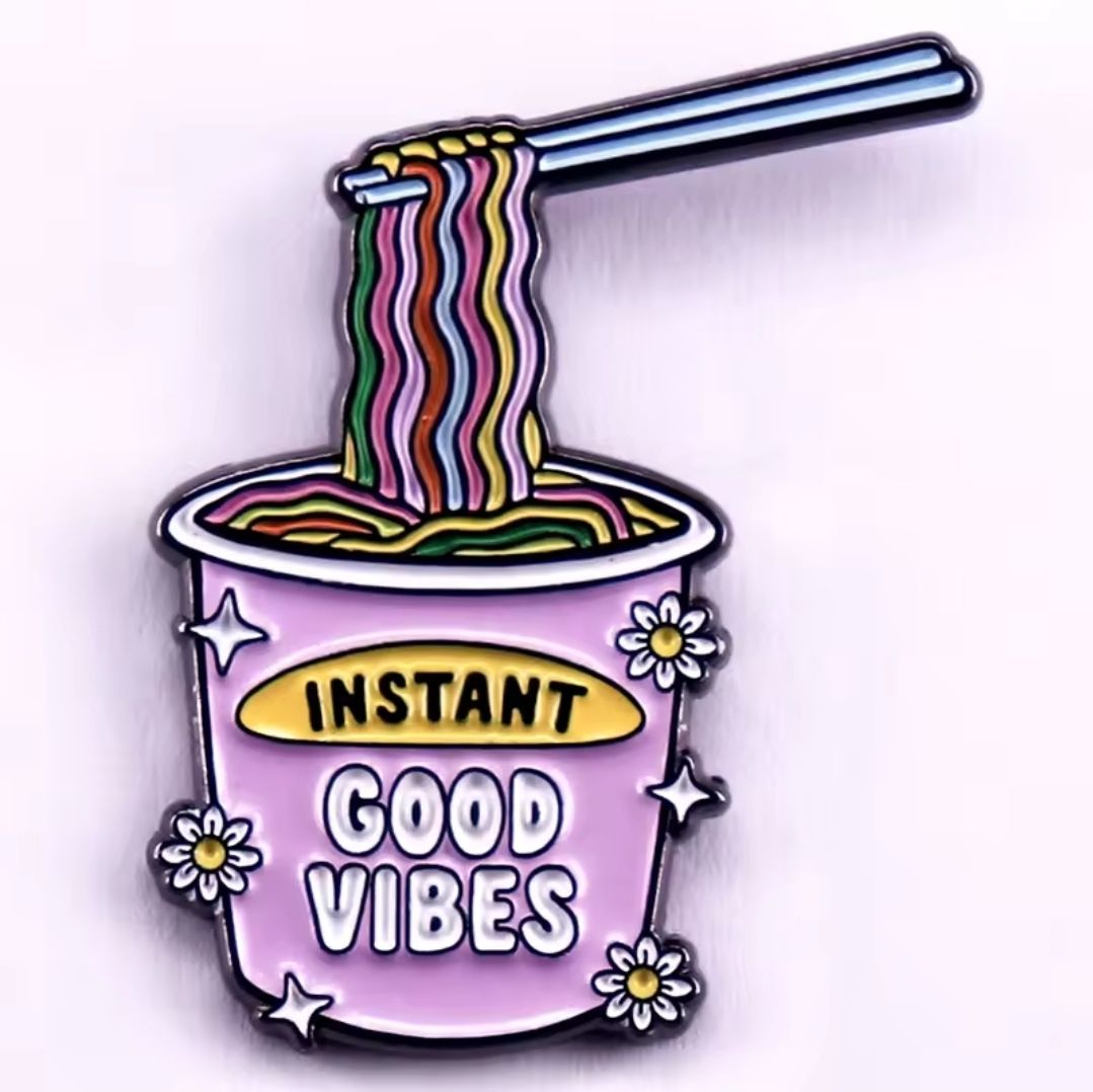 Instant Good Vibes Lapel Pin