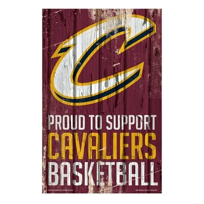 Cleveland Cavaliers Proud to Support Wood Sign