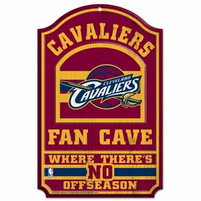Cleveland Cavaliers Fan Cave Wood Sign