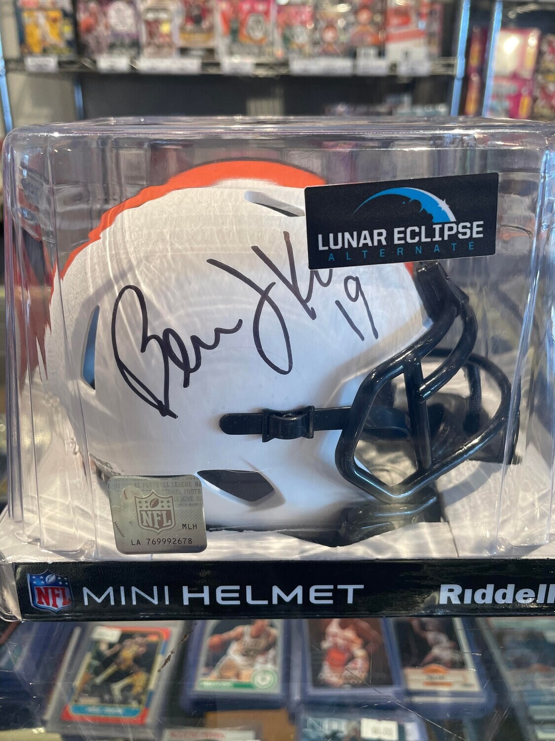 Bernie Kosar Autographed Lunar Speed Mini Helmet