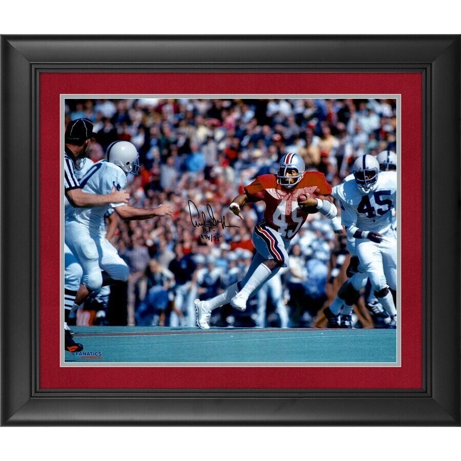 Archie Griffin Ohio State Buckeyes Fanatics Authentic Deluxe Framed Autographed 16" x 20" Horizontal Scarlet Uniform Photograph with "Heisman 74/75" Inscription