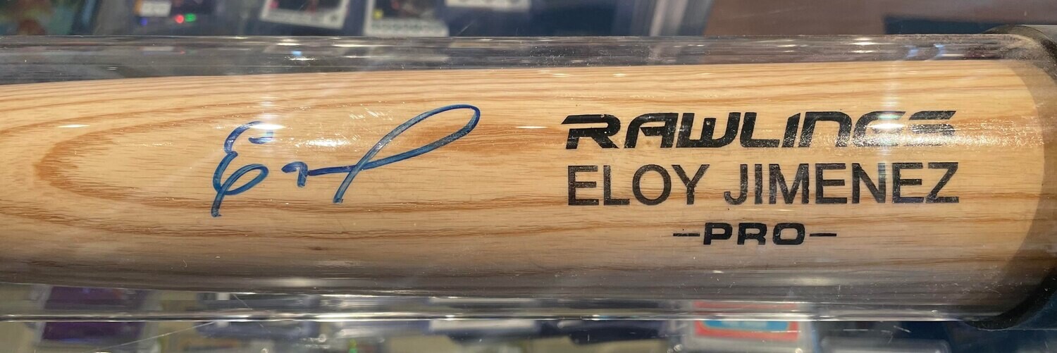 Eloy Jimenez Signed Rawlings Baseball Bat Chicago White Sox JSA