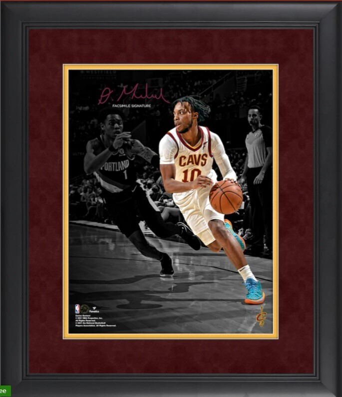 Darius Garland Cleveland Cavaliers Fanatics Authentic Facsimile Signature Framed 11&#39;&#39; x 14&#39;&#39; Spotlight Photograph