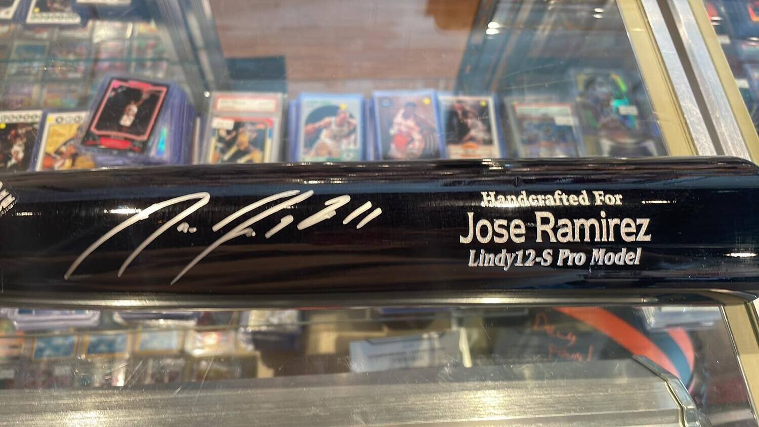 Jose Ramirez Autographed Marucci Black Baseball Bat - Beckett