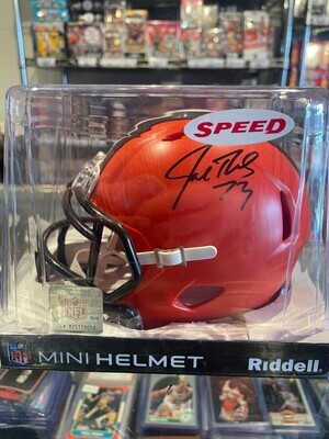 Joe Thomas Riddell Autographed Helmet Speed Mini Helmet