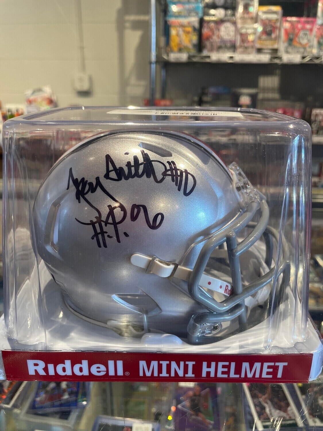 Troy Smith Ohio State Buckeyes Fanatics Authentic Autographed Riddell Speed Mini Helmet with &quot;HT 06&quot; Inscription
