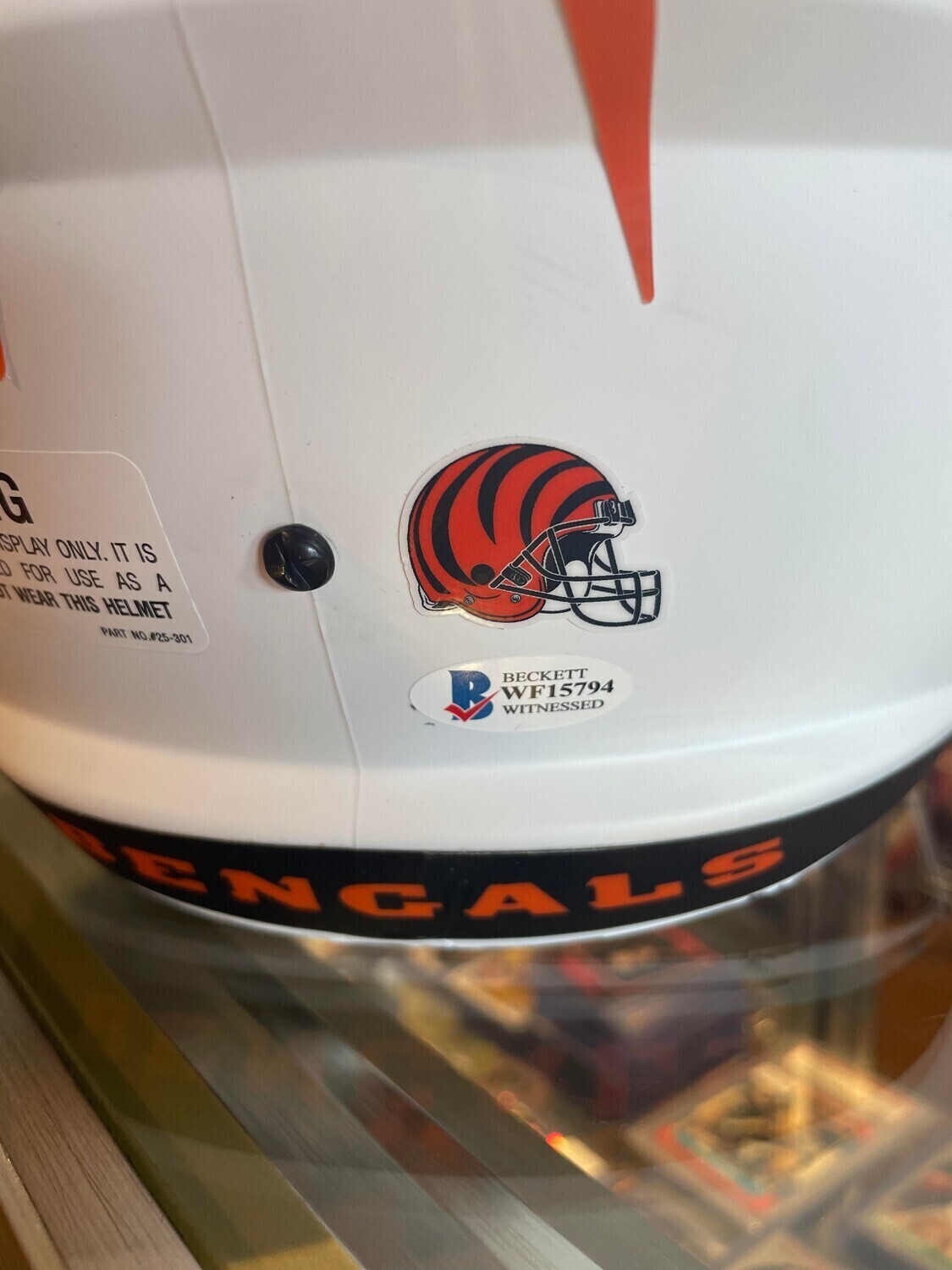 Tee Higgins Autographed Riddell Full Size Lunar Speed Helmet
