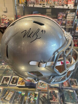 Nick Bosa Ohio State Buckeyes Fanatics Authentic Autographed Riddell Speed Replica Helmet