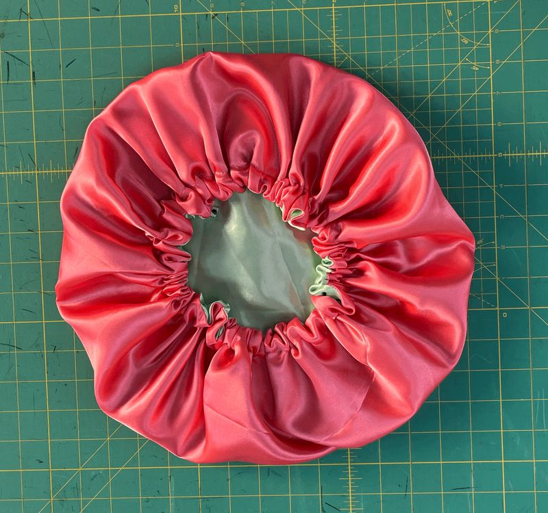 Light Green &amp; Coral Bonnet