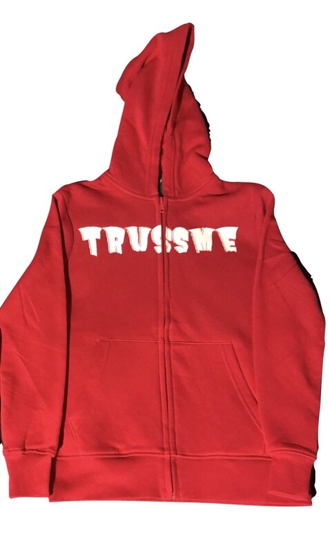TrussMe Red children’s hoodie (Cloud colorway)