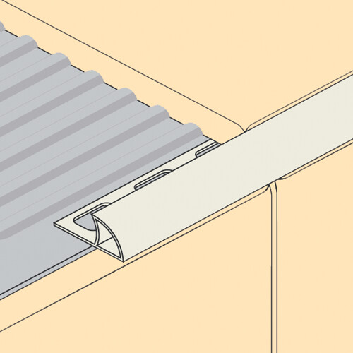 ROUND PVC  TILE TRIM  12MM