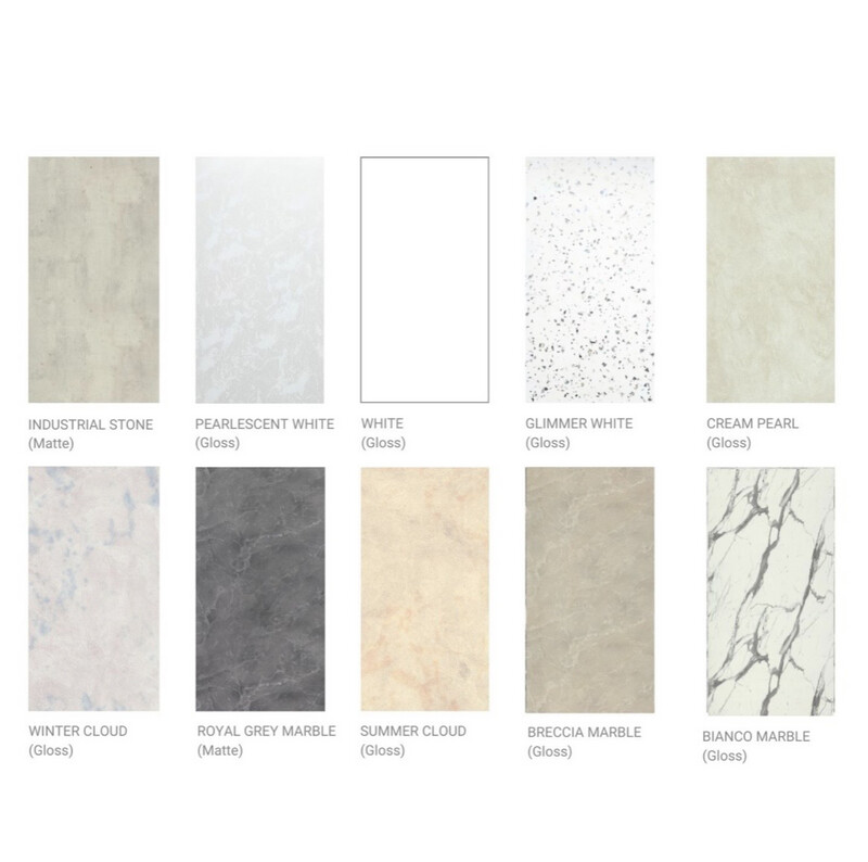 shower panels 1200x2400 T&G see in-store