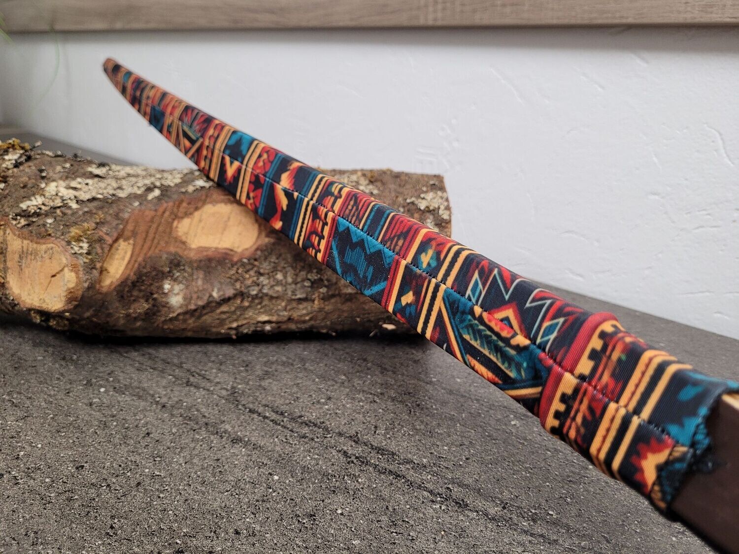 Chaussette Polaire (étui) Pour Arc Recourbé Traditionnel - Fait Main USA - Motif Aztèque