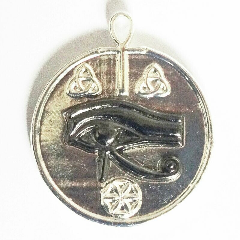 Protector Astral - medalla en plata, ojo en rutenio - Protector personal