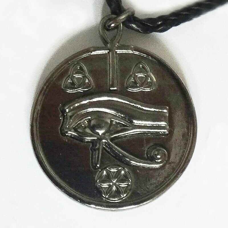 Protector Astral - medalla en rutenio, ojo en rutenio - Protector del mal de ojo y rituales de magia