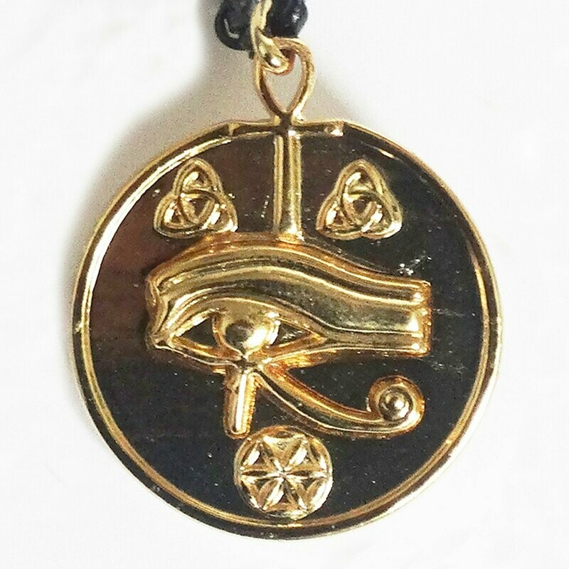 Protector Astral - medalla en oro, ojo en oro - Protección negocio o vivienda