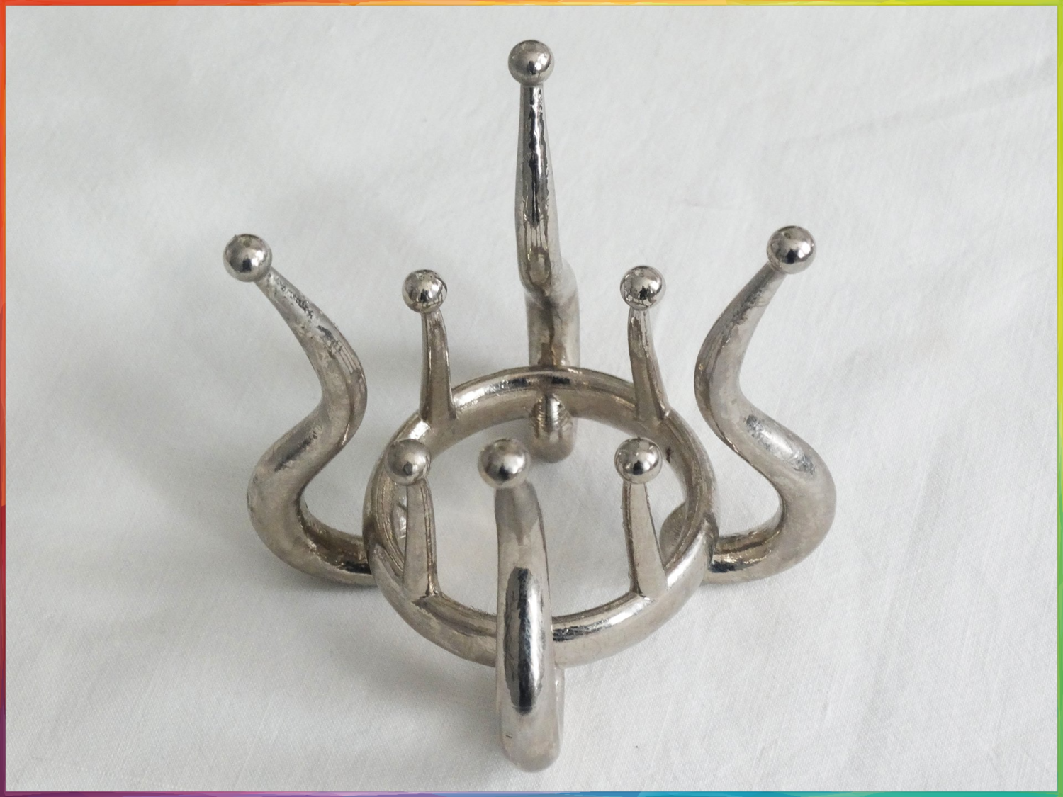 Corona astral, baño de bronce blanco