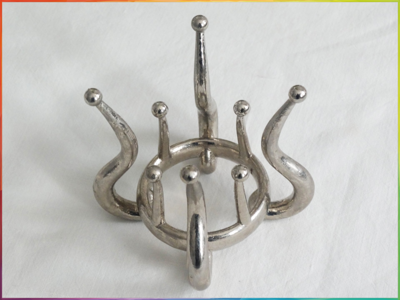 Corona astral, baño de bronce blanco