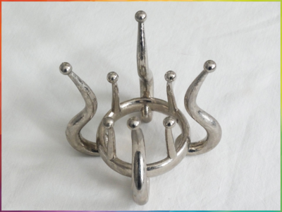 Corona astral, baño de bronce blanco