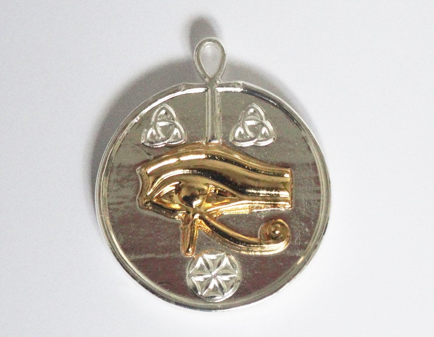 Protector Astral - medalla en plata, ojo en oro - Protector personal