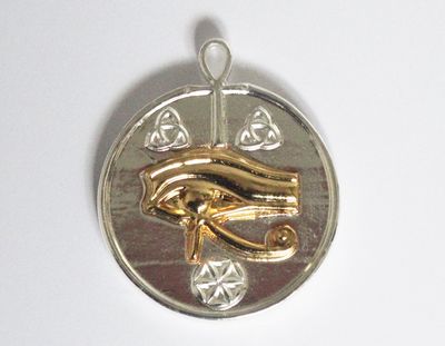 Protector Astral - medalla en plata, ojo en oro - Protector personal