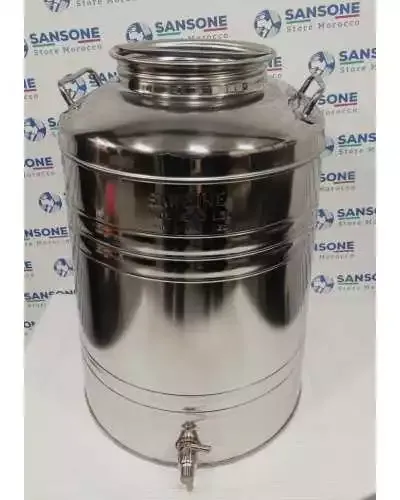 Citerne de50 SANSONE  litres en acier inoxydable 18/10 avec robinet
