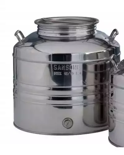 Citerne de 30 SANSONE litres en acier inoxydable 18/10 avec robinet