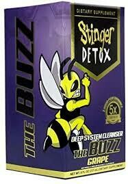 2 Stinger The Buzz 5X Strength 1 Hour Total Detox, Grape - 8O Fl. oz