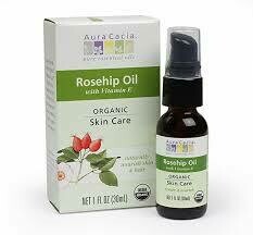 Aura Cacia BPC1059827 Rosehip Oil Wxvitamin E, 1 Oz.