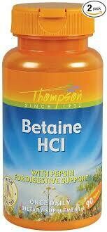 Betaine HCI with Pepsin 324 mg