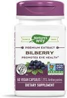 Bilberry Standardized Extract, 60 capsules