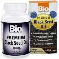 Bio Nutrition Premium Black Seed Oil Softgels 1000 mg, 90 Ea