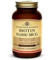 Biotin 10,000 mcg  60Vegetable Capsules