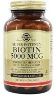 Biotin 5000 mcg Vegetable Capsules, 100 vc