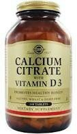 Calcium Citrate with Vitamin D3 Tablets, 240 tablet