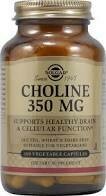 Choline 350 mg Vegetable Capsules
