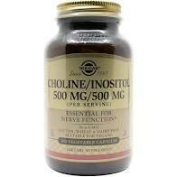 Choline/Inositol 500 mg/500 mg Vegetable Capsules