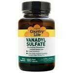 Country Life Vanadyl Sulfate 180 Caps