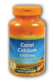 Coral Calcium 1000 mg w/ Magnesium &amp; Vitamin D Thompson 60 Caps