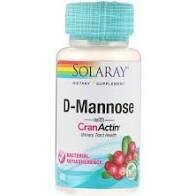 D-Mannose With Cranactin - 60 Vegetarian Capsules